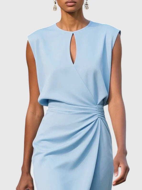 Jenny | Women Sophisticated Ruched Midi Dress