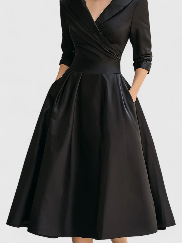 Peyton | Women Elegant Off-Shoulder Midi Dress