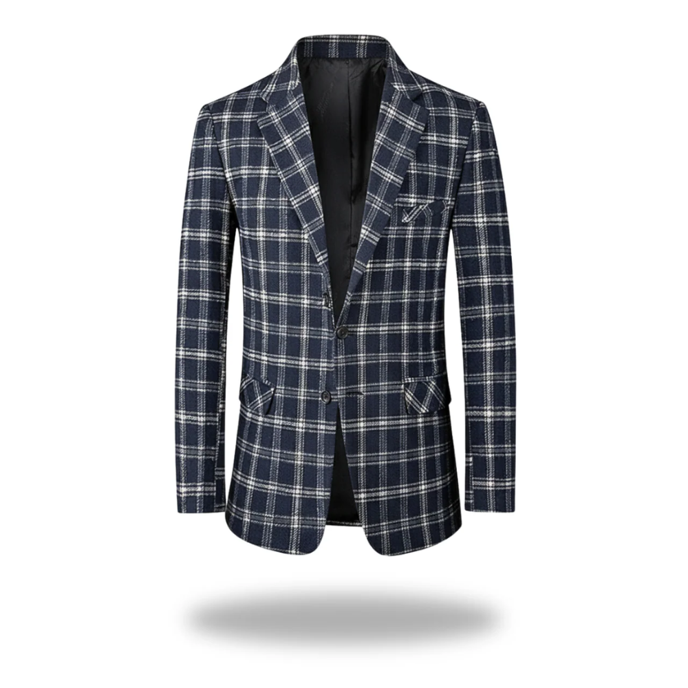 Wes | Men Refined Plaid Tailored Blazer