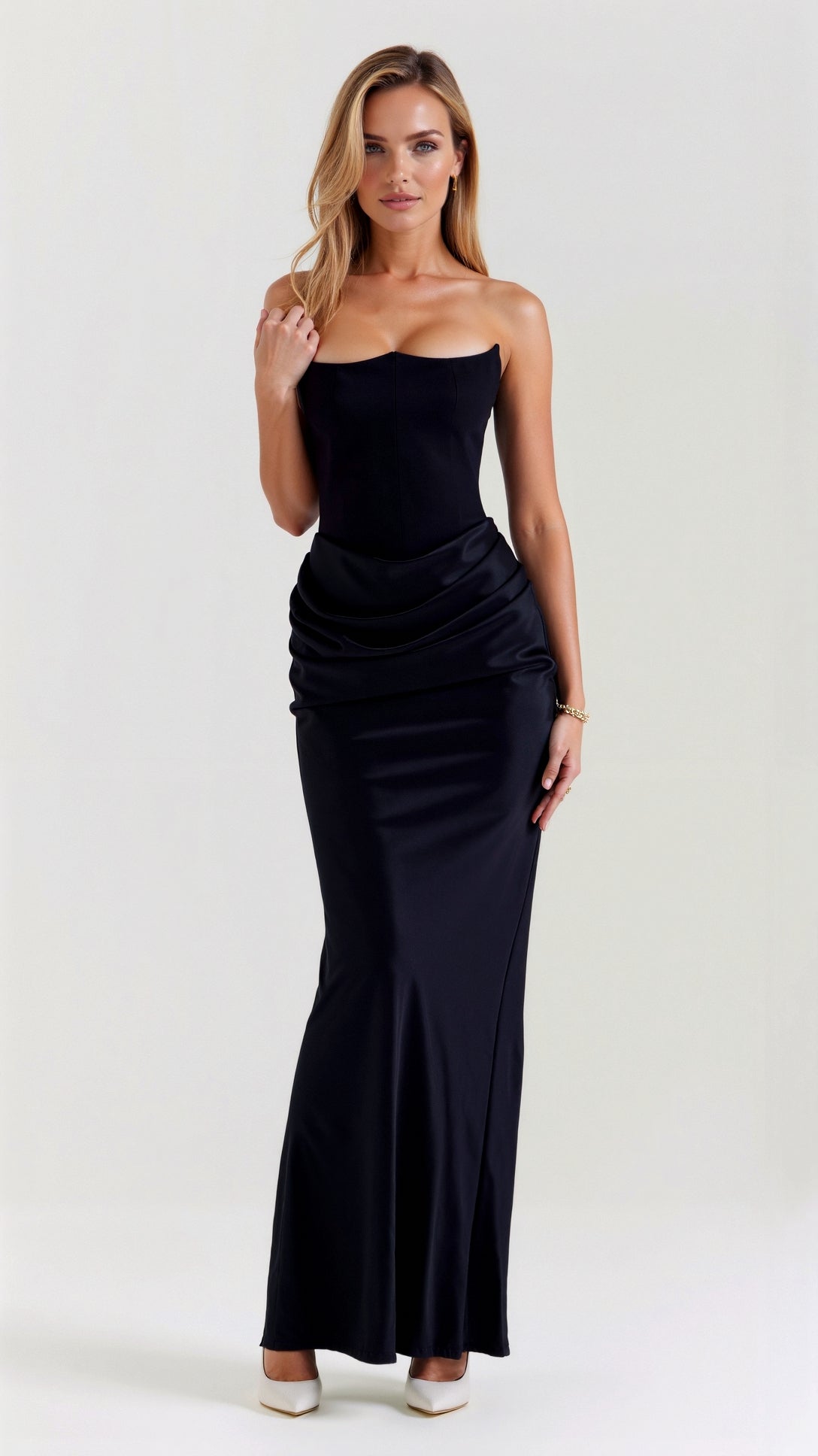 Fiona | Women Wedding Guest Column Maxi Dress