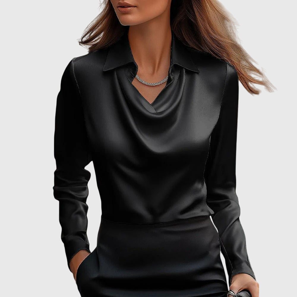Nicole | Women Elegant Satin Blouse