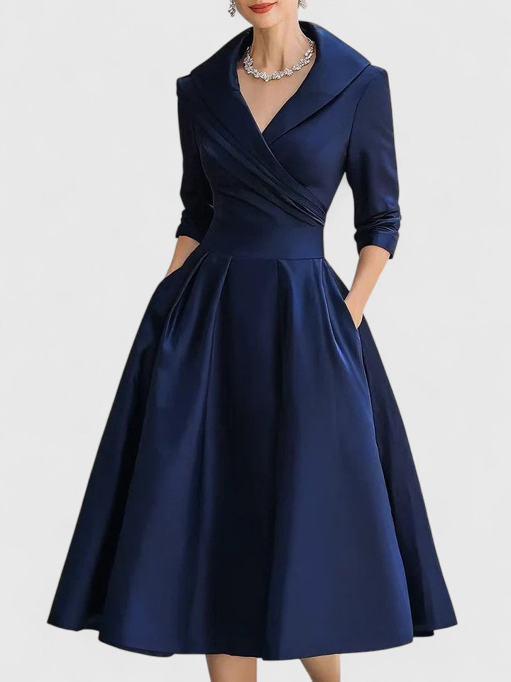 Peyton | Women Elegant Off-Shoulder Midi Dress