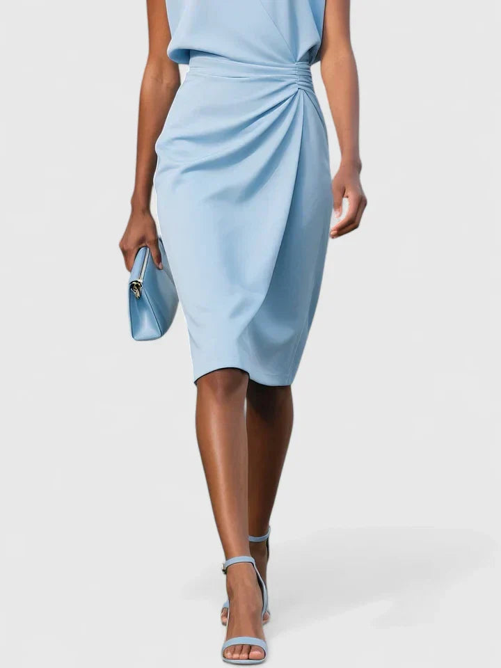 Jenny | Women Sophisticated Ruched Midi Dress
