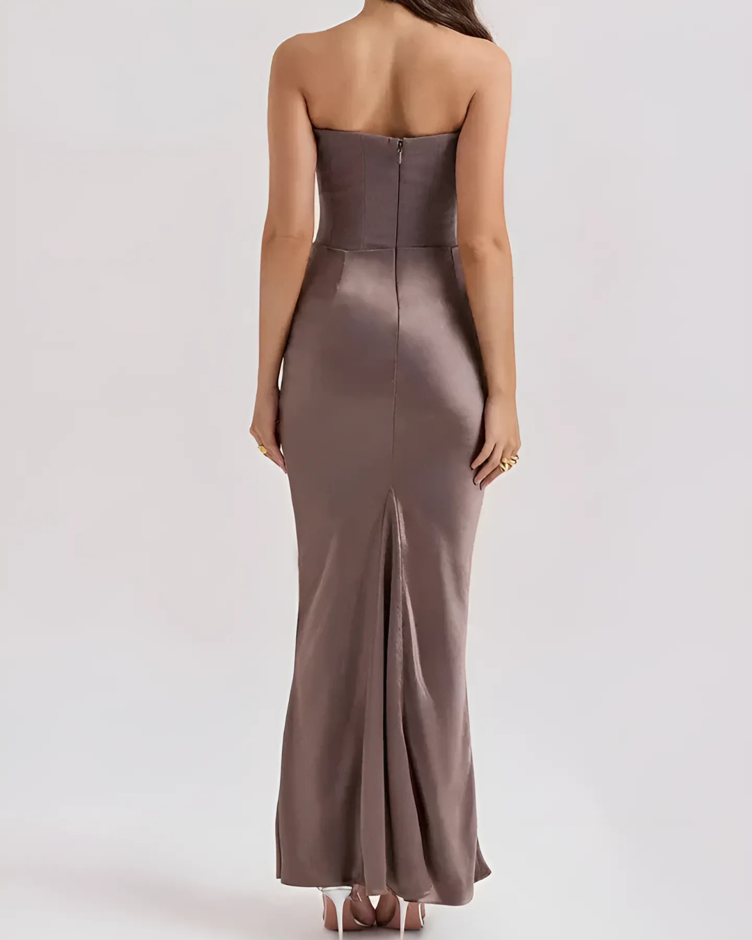 Audrey | Women Wedding Guest Draped Maxi Dress