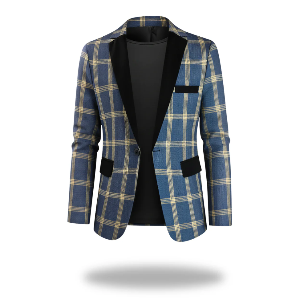 Sean | Men Modern Tailored Checked Blazer