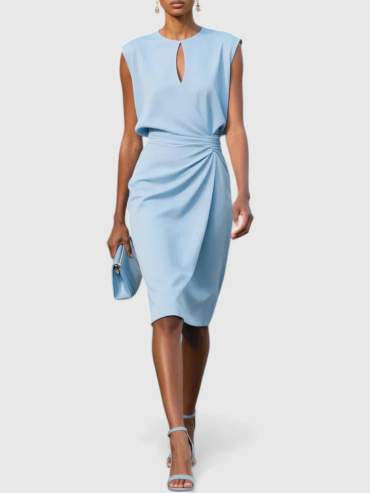 Jenny | Women Sophisticated Ruched Midi Dress