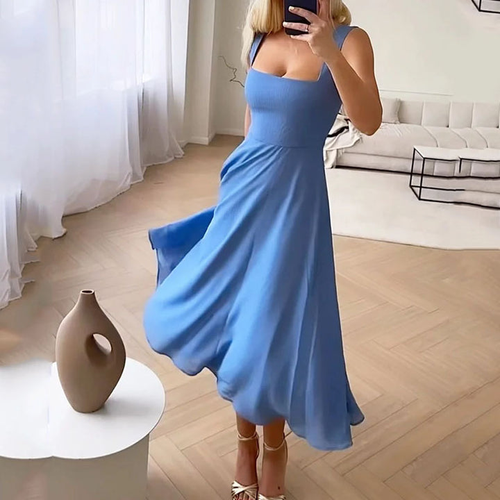 Hailey | Women Wedding Guest Square Midi Dress