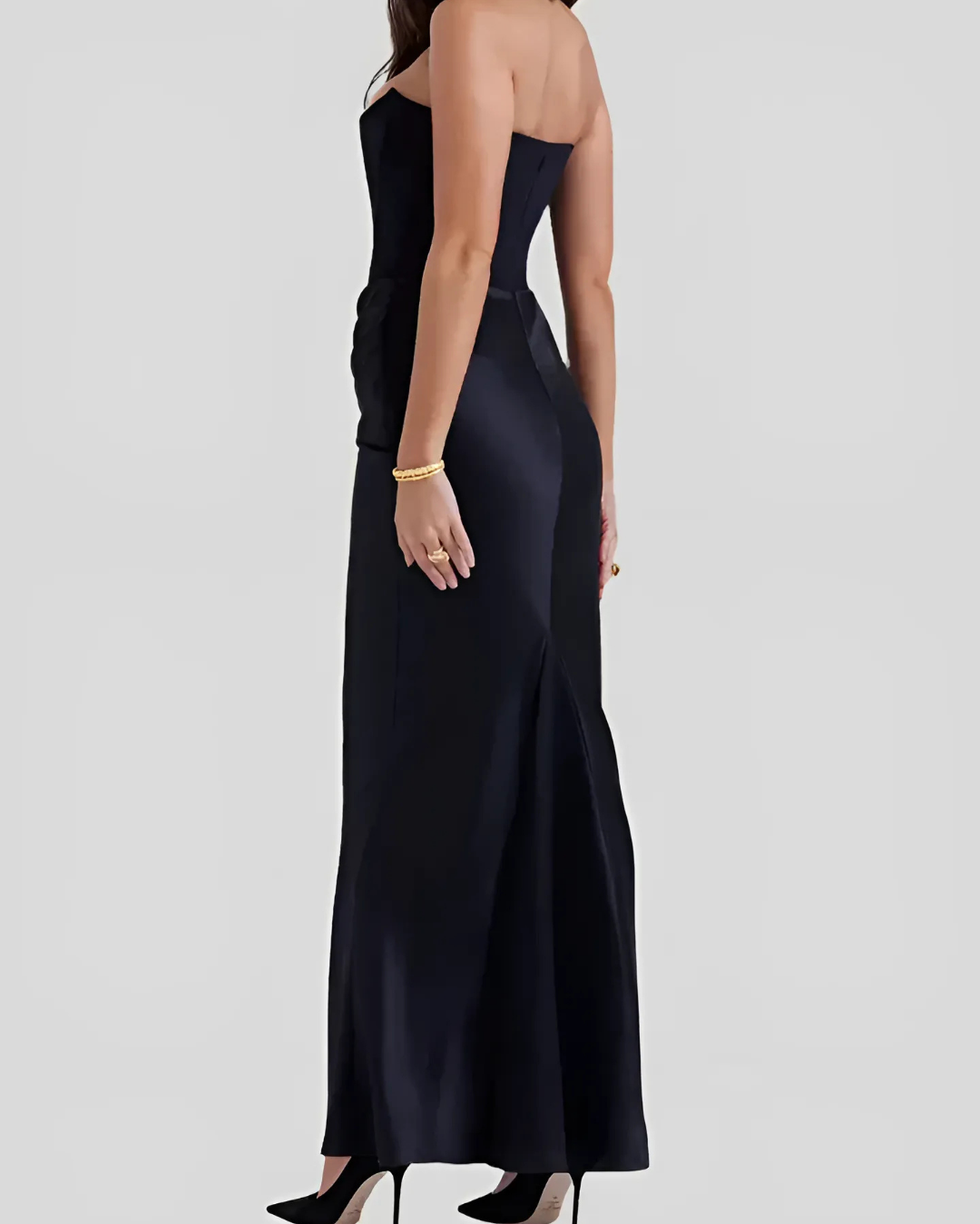 Audrey | Women Wedding Guest Draped Maxi Dress