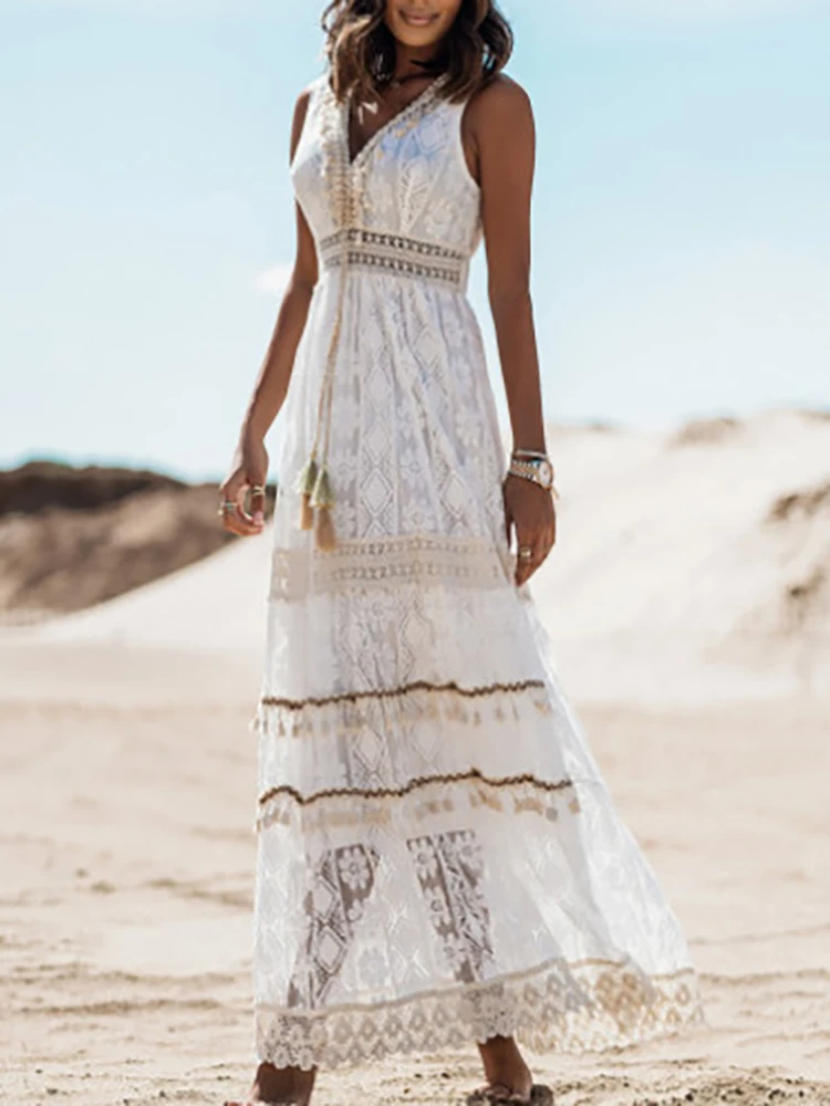 Rose | Women Bohemian Style Maxi Dress