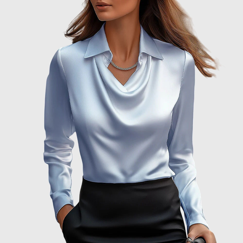 Nicole | Women Elegant Satin Blouse