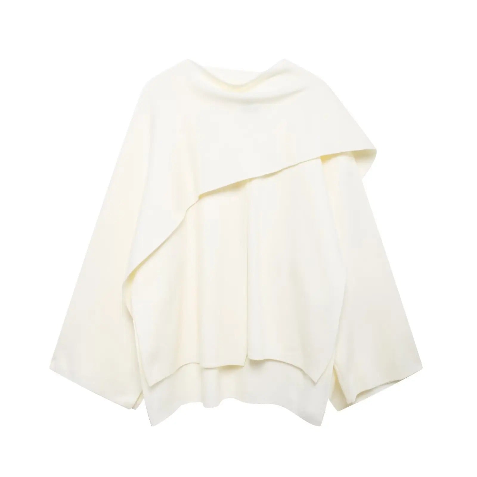 Eliza | Women Elegant Draped Cape Coat