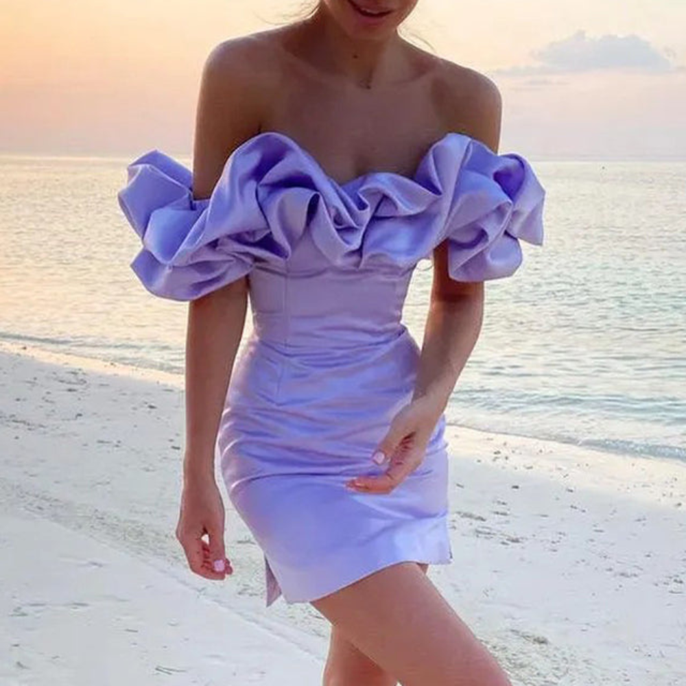 Daisy | Women Wedding Guest Ruffle Mini Dress