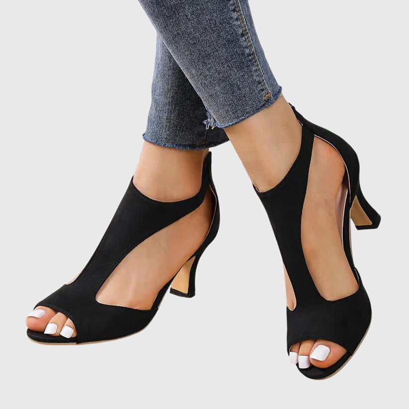 Rebecca | Women Orthopedic Peep Toe Heels