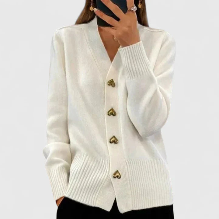 Jacqueline | Women Elegant Button Front Cardigan