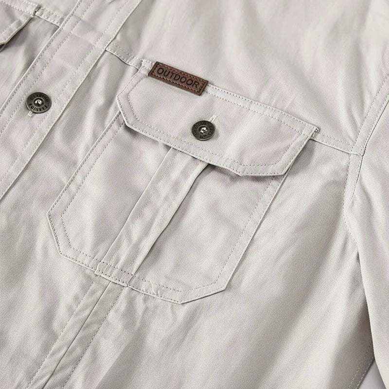 Button-Down Long Sleeve Shirt for Men