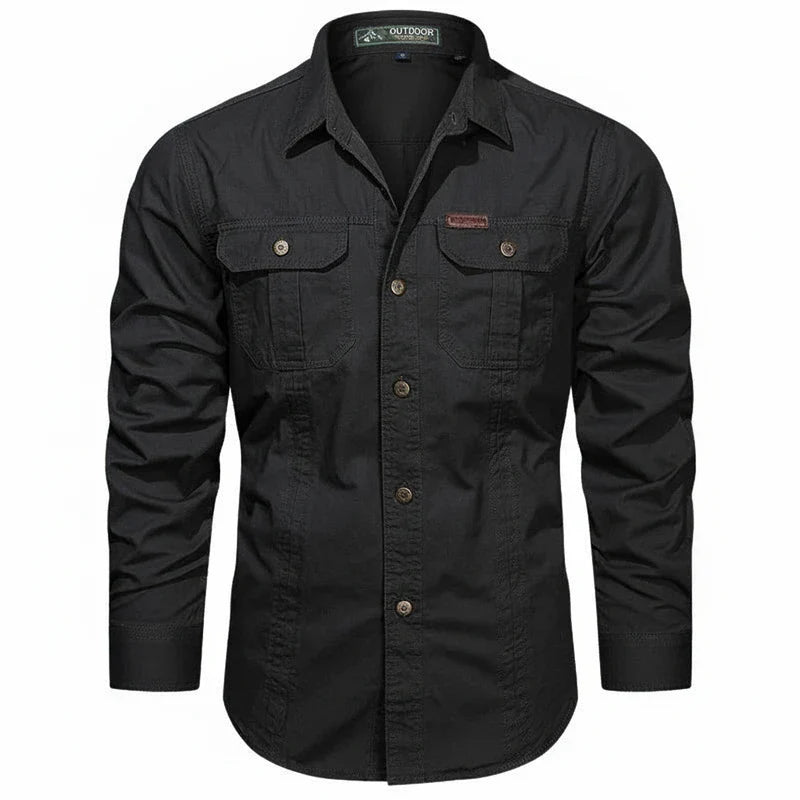 Button-Down Long Sleeve Shirt for Men