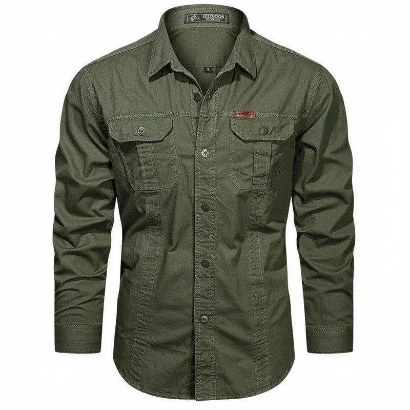 Button-Down Long Sleeve Shirt for Men