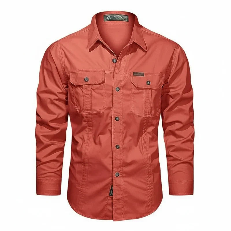 Button-Down Long Sleeve Shirt for Men