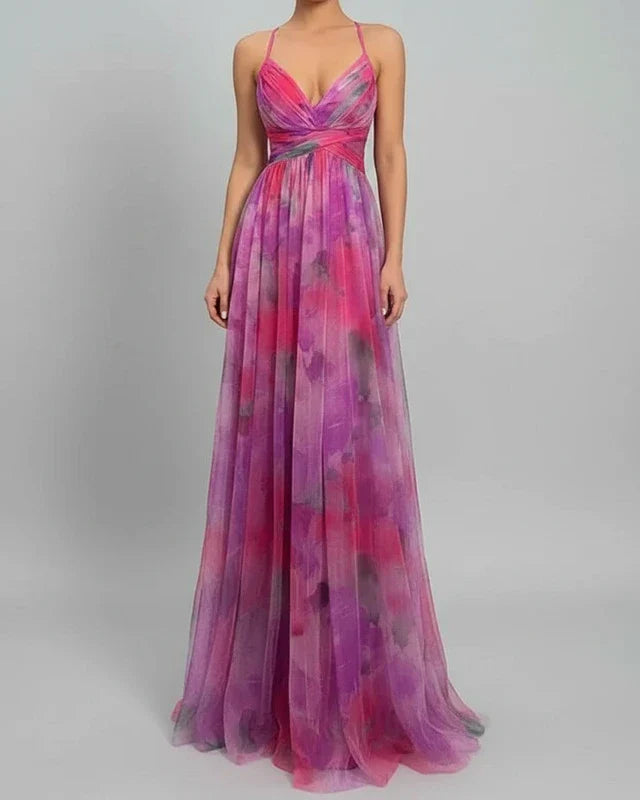 Floral A-Line Maxi Dress for Women