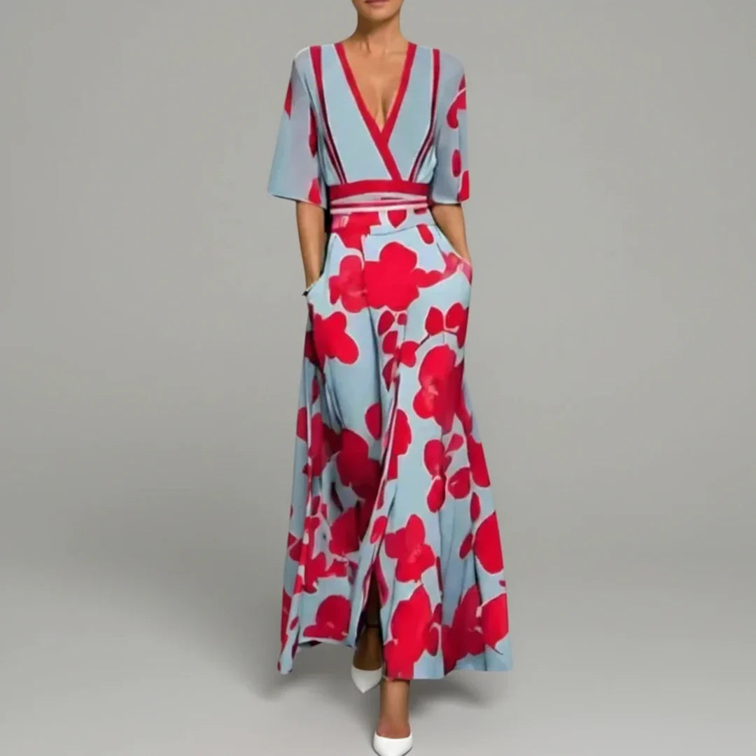 Floral Wrap Maxi Dress for Women