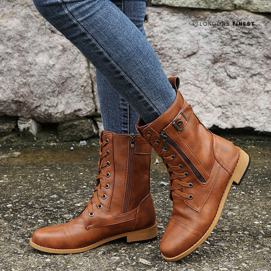 Natalie | Women Winter Lace Up Orthopedic Ankle Boots