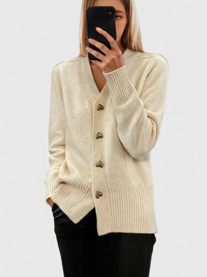 Jacqueline | Women Elegant Button Front Cardigan