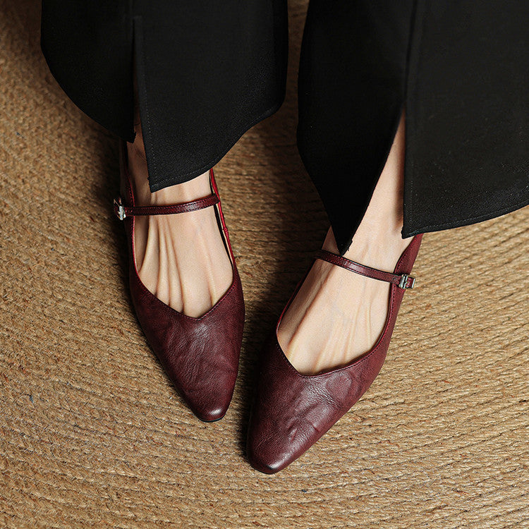 Grace | Women Genuine Leather Slip-On Mules