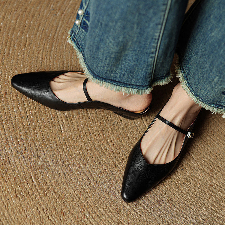 Grace | Women Genuine Leather Slip-On Mules