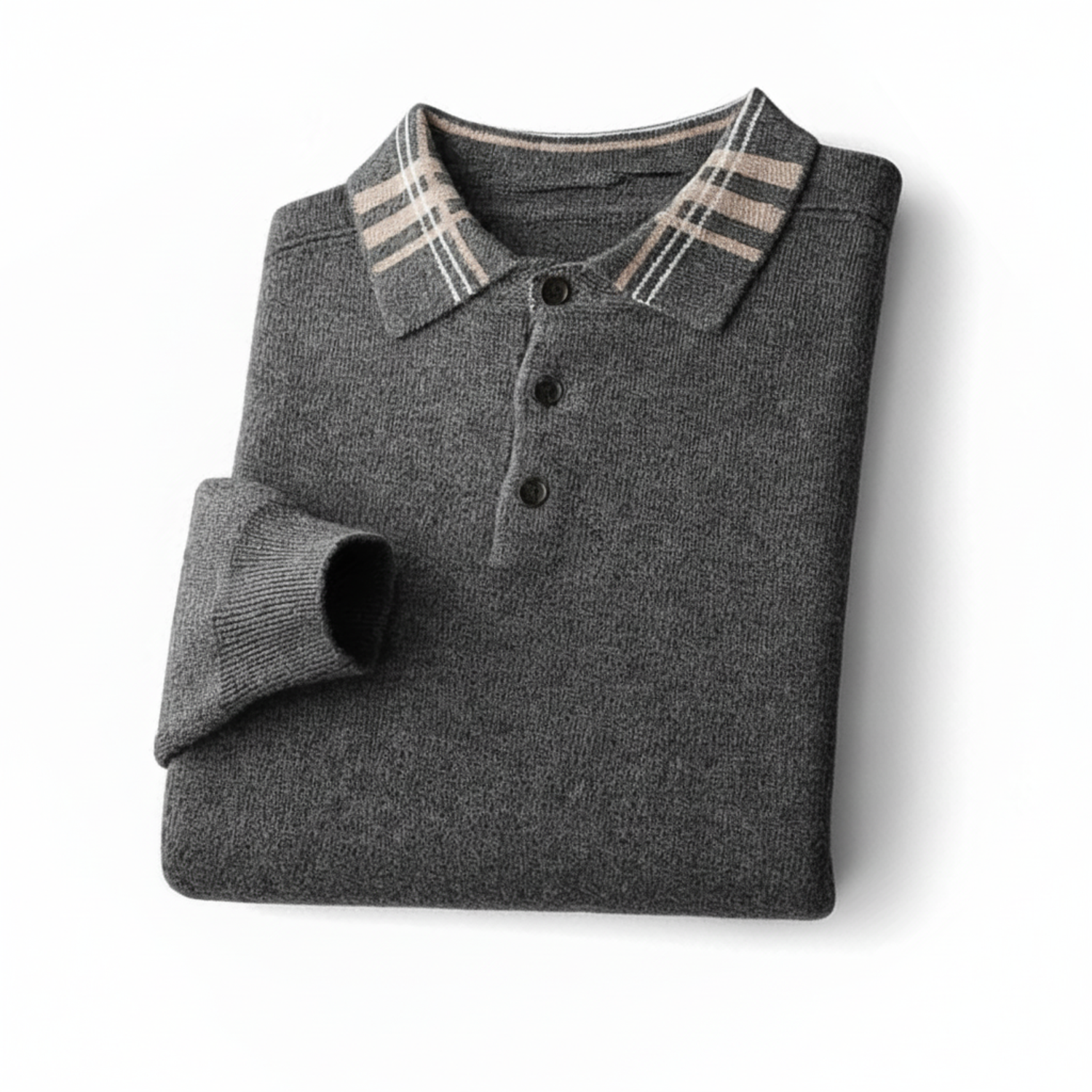 Polo Collar Sweater for Men