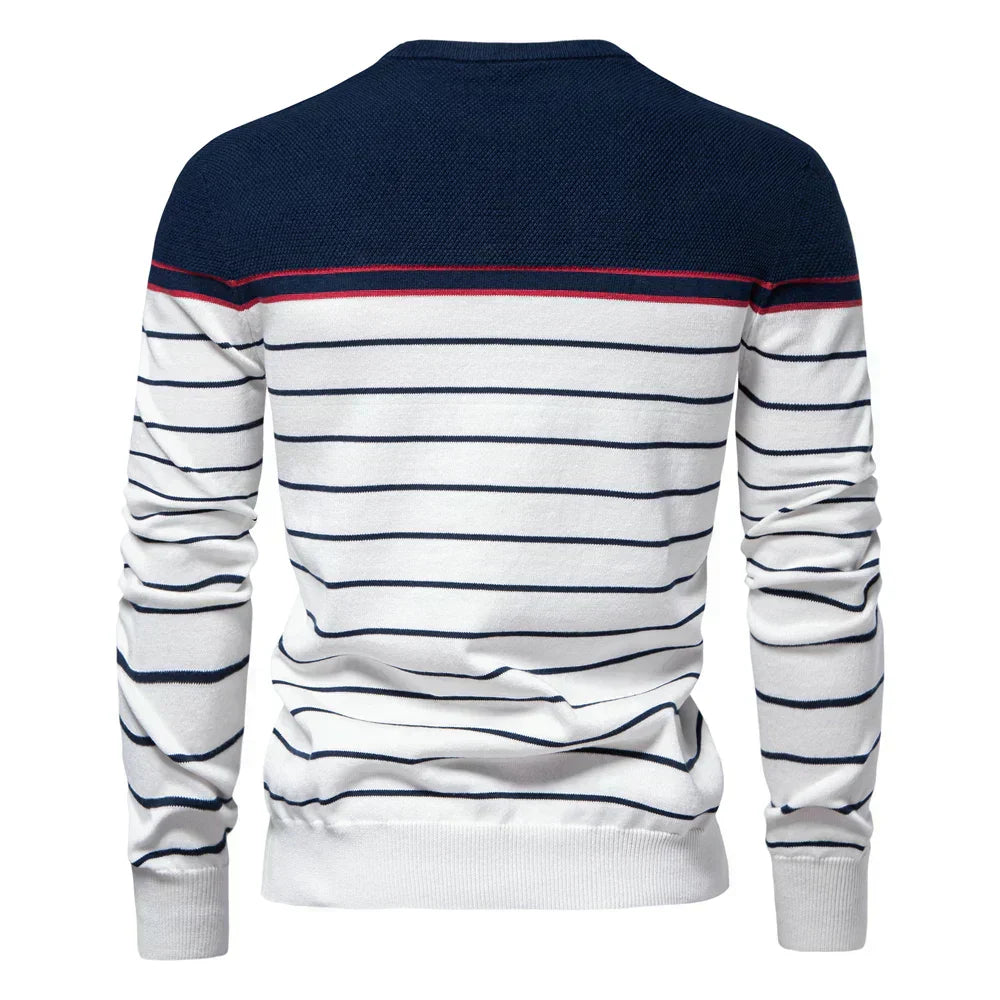 Ryan | Men Classic Striped Pullover Sweater