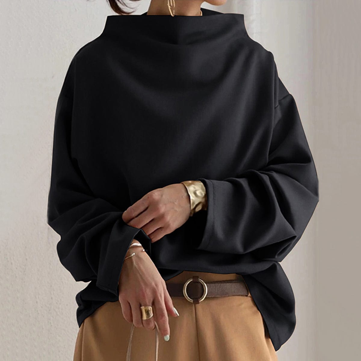 Olivia | Women Summer High-Neck Soft Knit Top