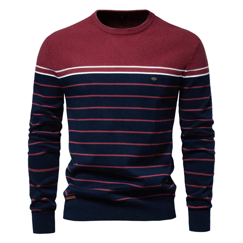 Ryan | Men Classic Striped Pullover Sweater