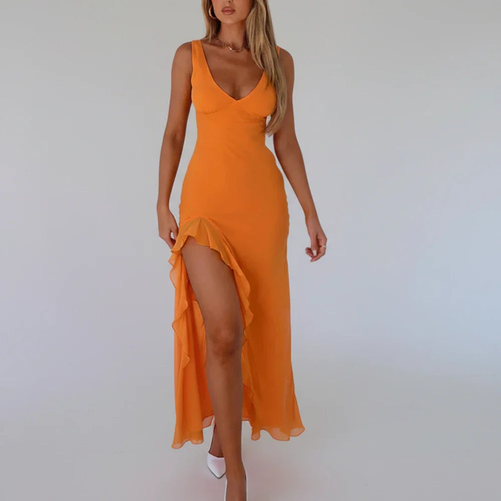 Sleeveless Slip Maxi Dress for Women