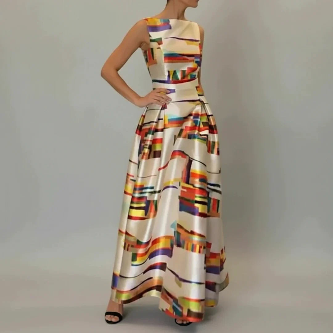 Sleeveless Fit & Flare Maxi Dress for Women