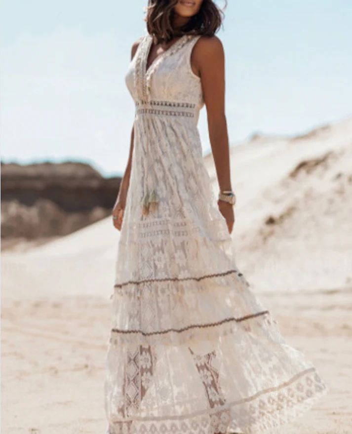 Rose | Women Bohemian Style Maxi Dress