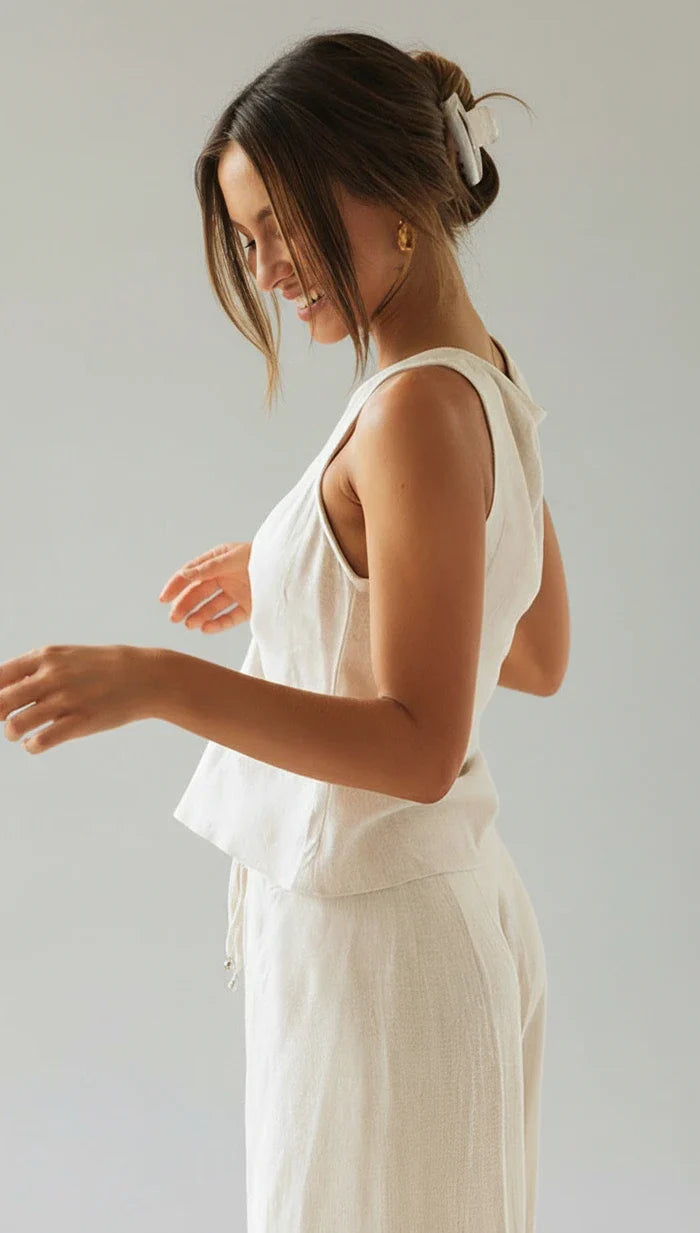 Wide Leg Tank Top Set for Women