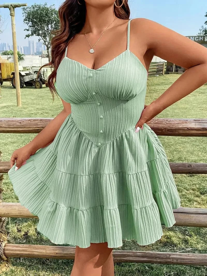 Alice | Women's Spaghetti Strap A-Line Mini Dress