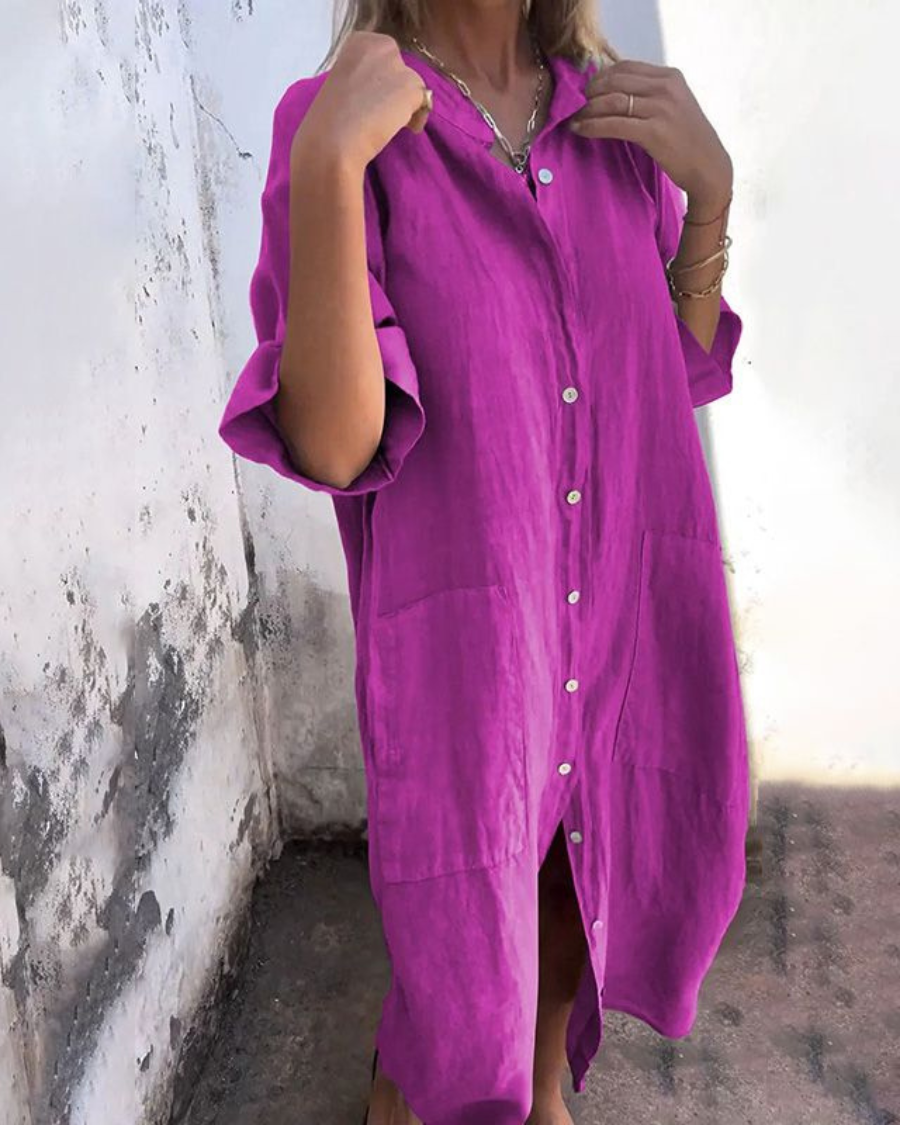 Alison | Women's Button-Down Midi Dress