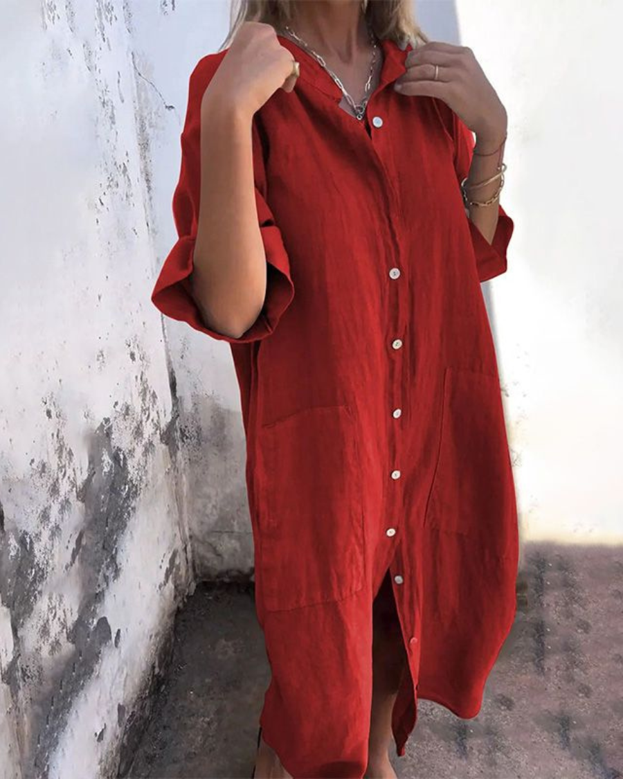 Alison | Women's Button-Down Midi Dress