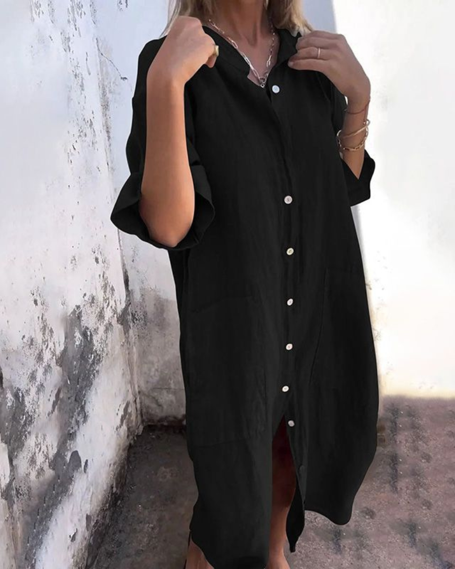 Alison | Women's Button-Down Midi Dress