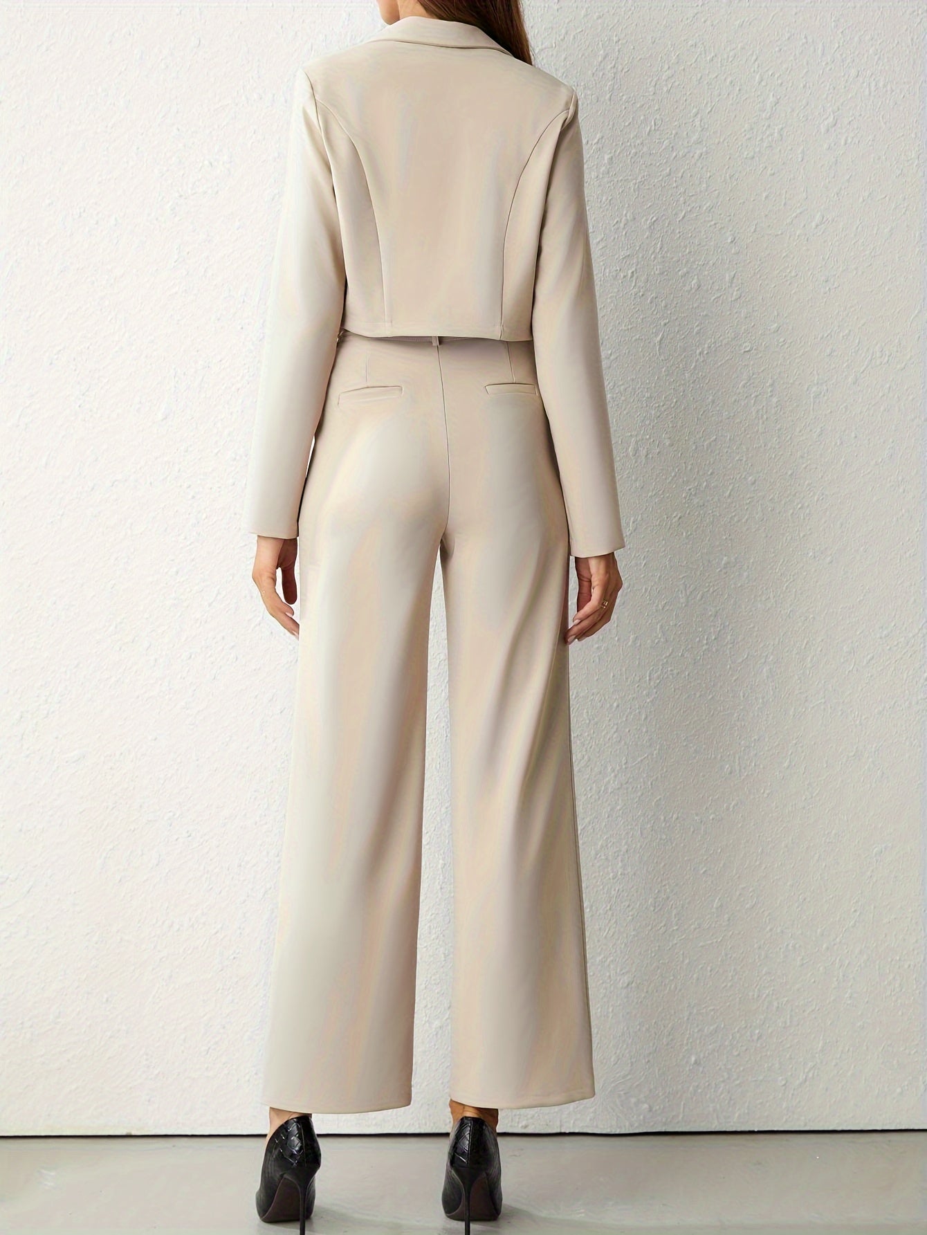 Allison | Women's Cropped Two-Piece Suit Set