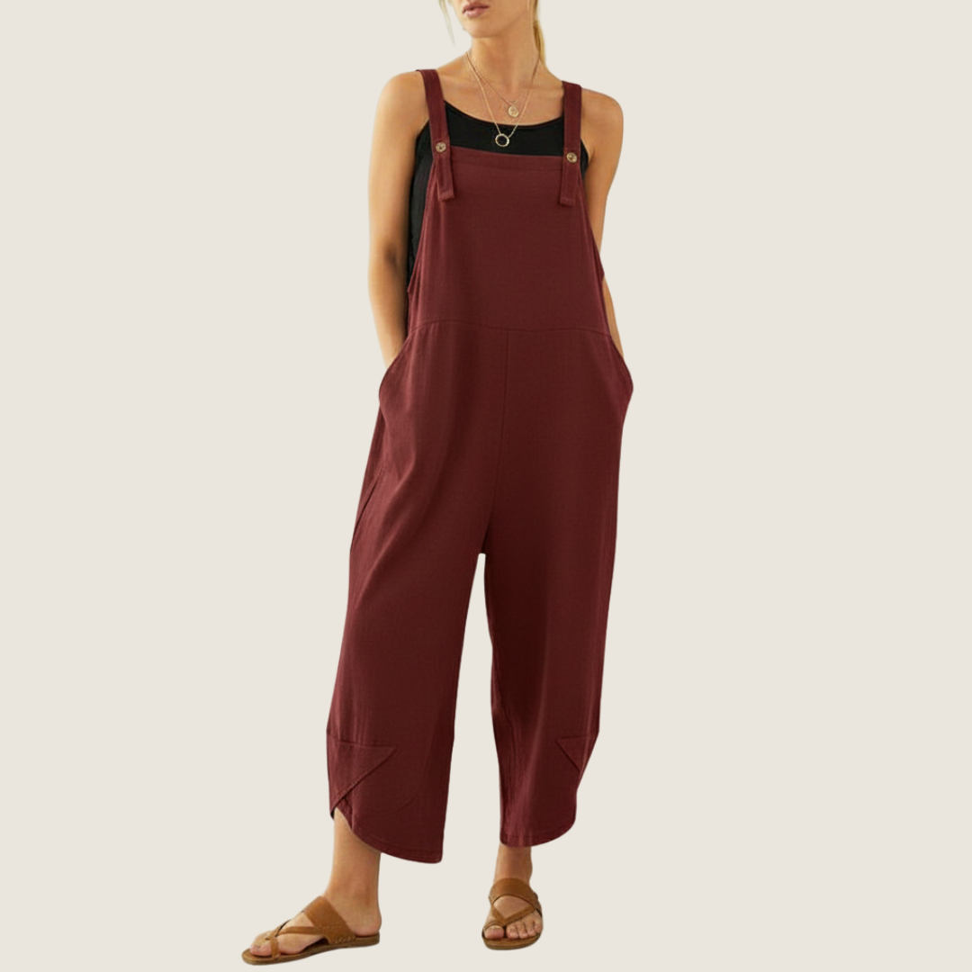 Angie | Women's Wide Leg Casual Overalls