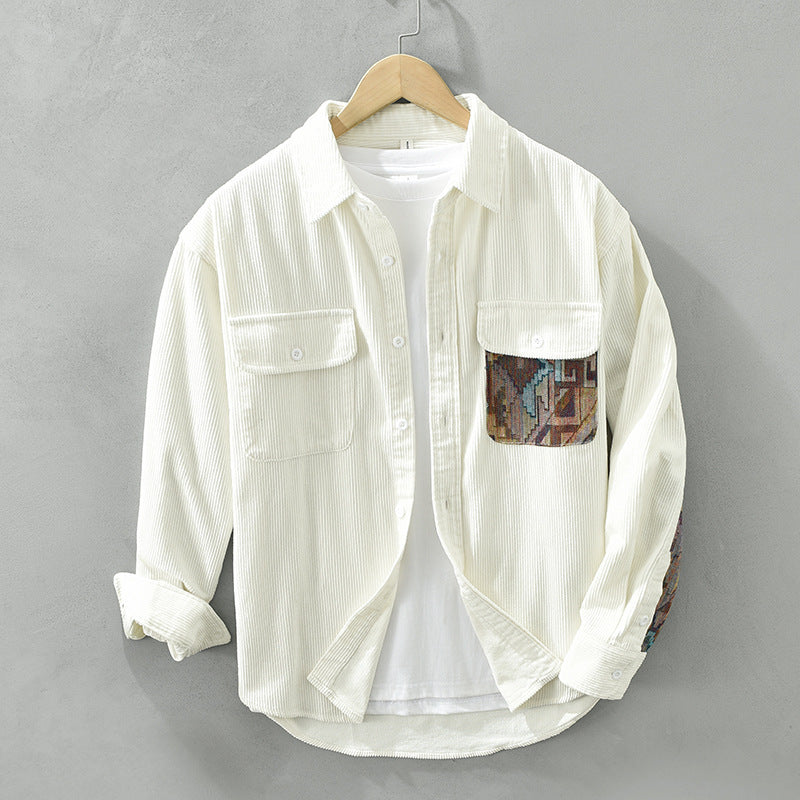 Anthony | Men's Long Sleeve Corduroy Shirt