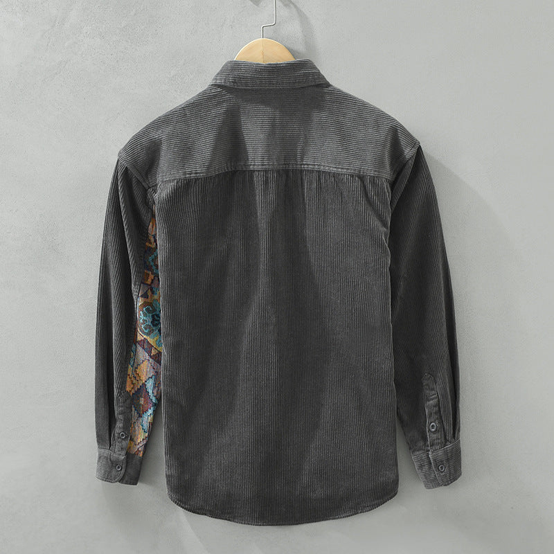 Anthony | Men's Long Sleeve Corduroy Shirt