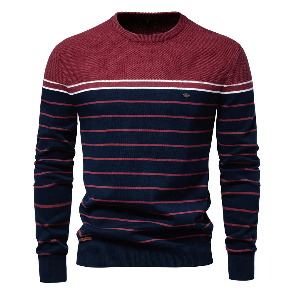 Benjamin | Men's Striped Slim Fit Sweater