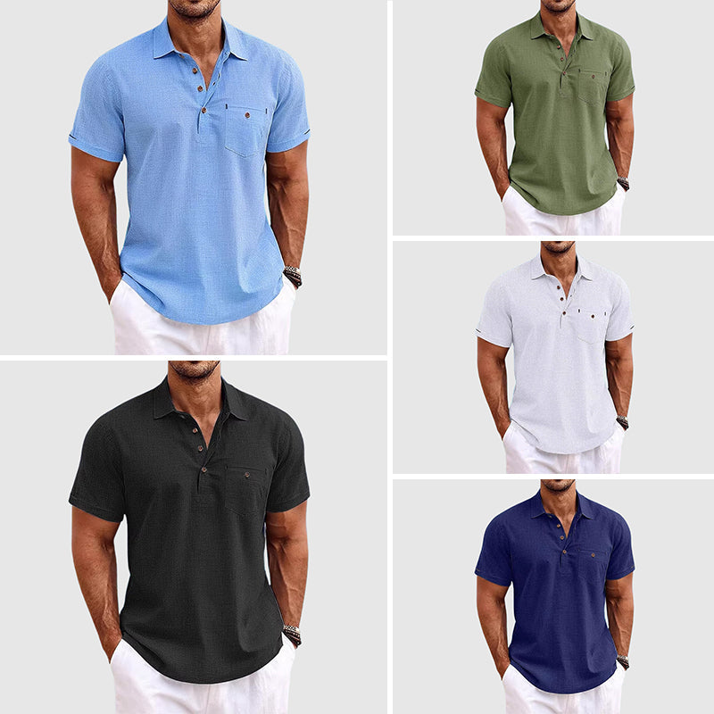 Brady | Men's Button-Down Polo Shirt