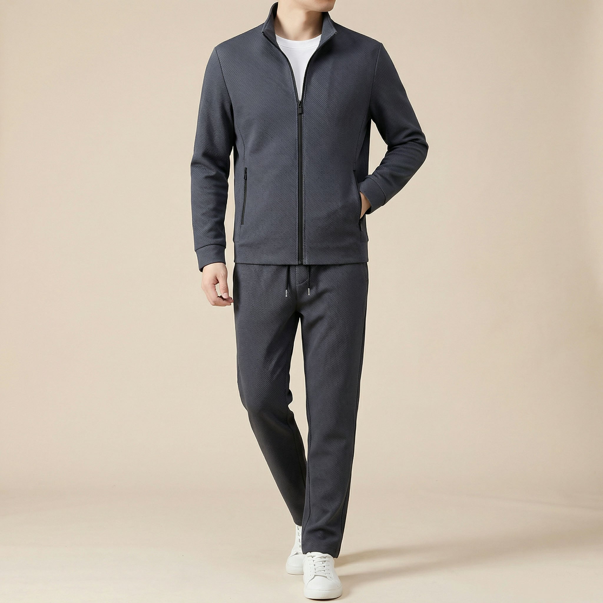 Brent | Men's Zip-Up Tracksuit Set