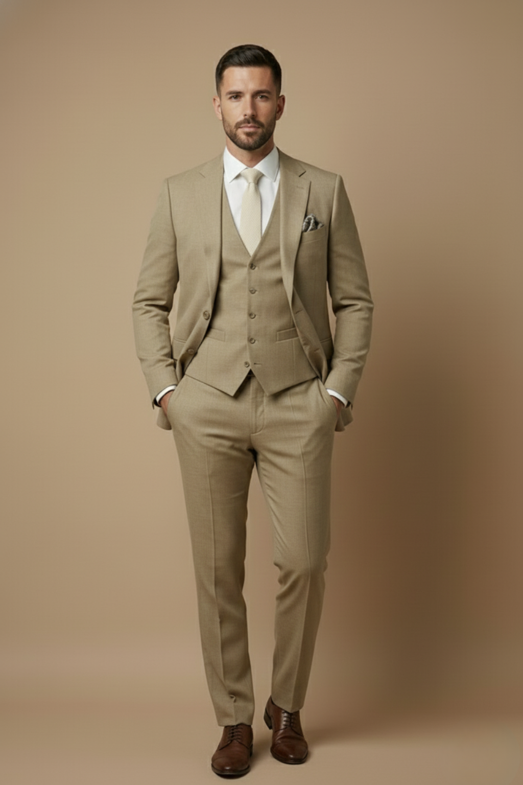 Carlton | Men's Three-Piece Slim Fit Suit
