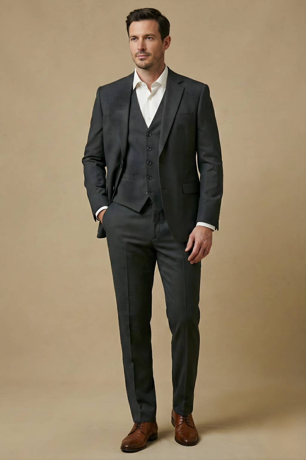 Carlton | Men's Three-Piece Slim Fit Suit