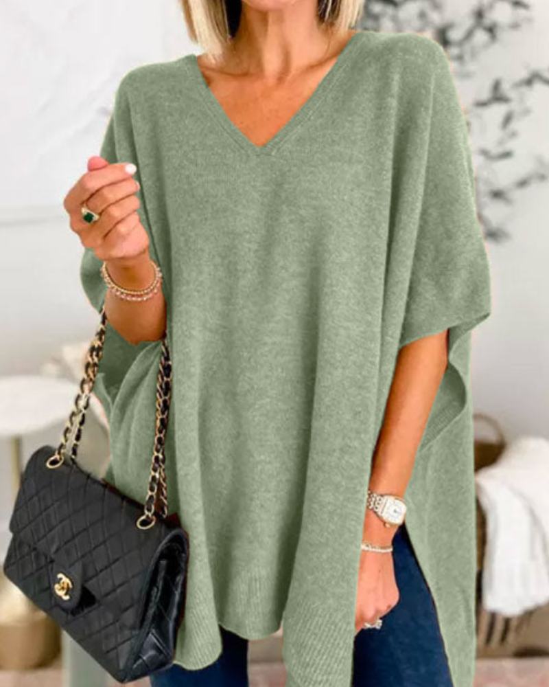 Carmen | Women's Oversized V-Neck Sweater